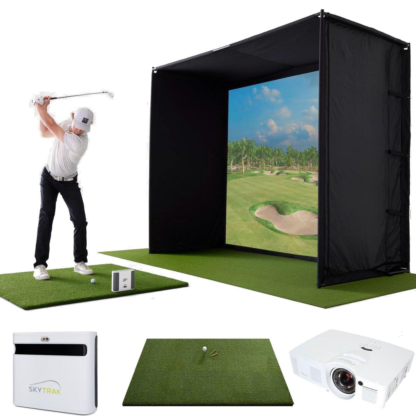 SkyTrak+ Majestic Golf Simulator