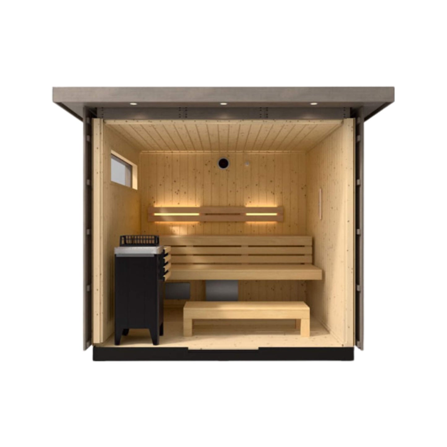 Kohler C2 Outdoor Weathered Gray Spruce Sauna Kit (SAK39184)