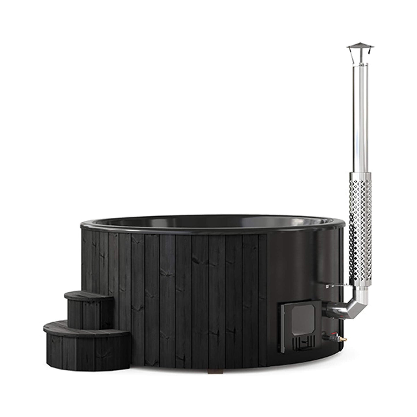 SaunaLife Model S6B 7-Person Soak-Series Home Wood-Burning Hot Tub [SL-MODELS6B] (SAK13679)