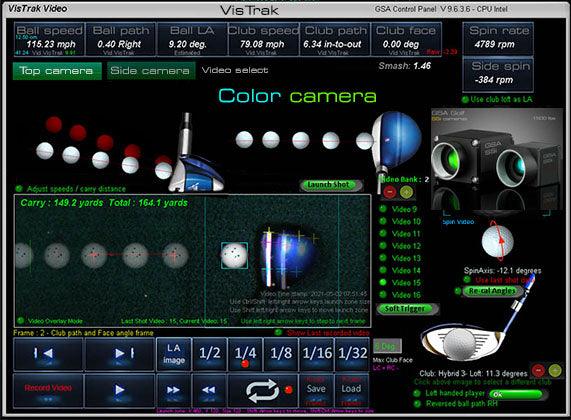 VisTrak SCX IR Pro Ceiling Mounted Launch Monitor